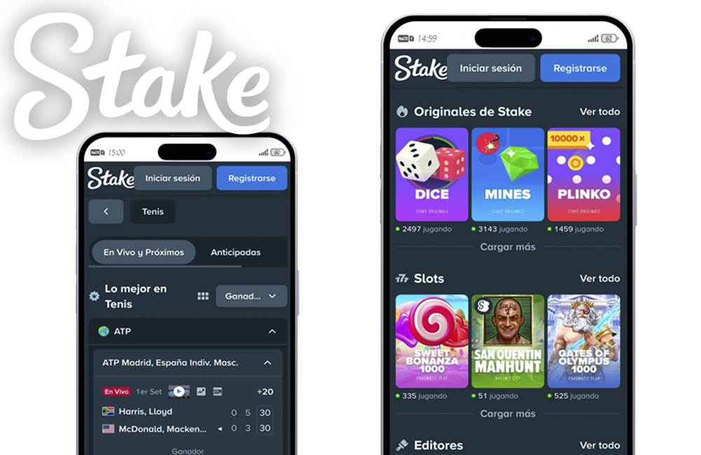 Aplicación móvil para usuarios de Stake